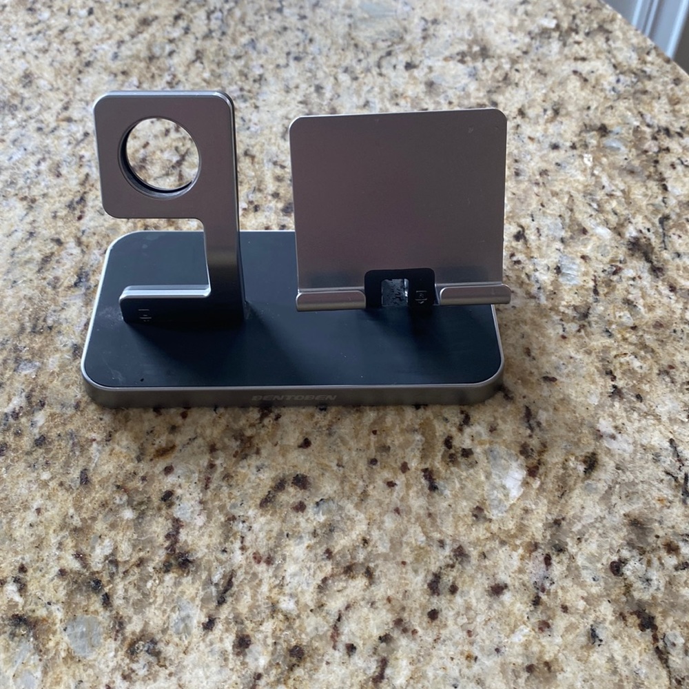 iPhone and watch charging station
